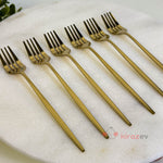 Gold Küçük Çatal 6’lı Set (16 cm)