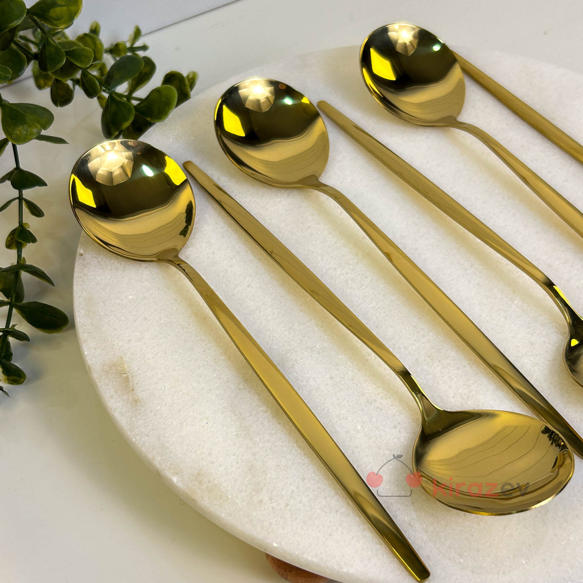 Gold Yemek Kaşığı 6’lı Set (21 cm)