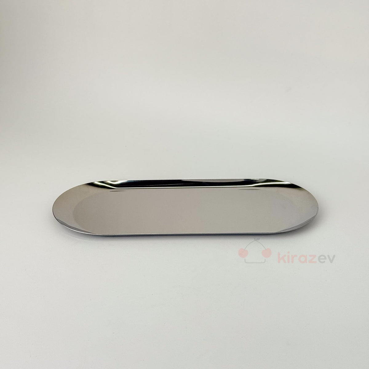 Gümüş Metal Kayık Tabak 2'li