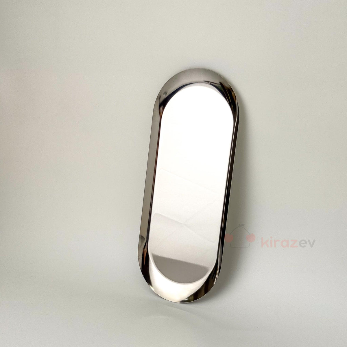 Gümüş Metal Kayık Tabak 2'li