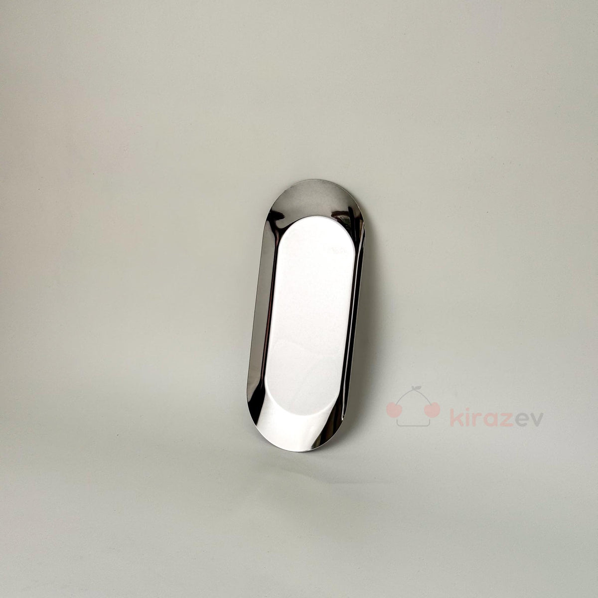 Gümüş Metal Kayık Tabak 2'li