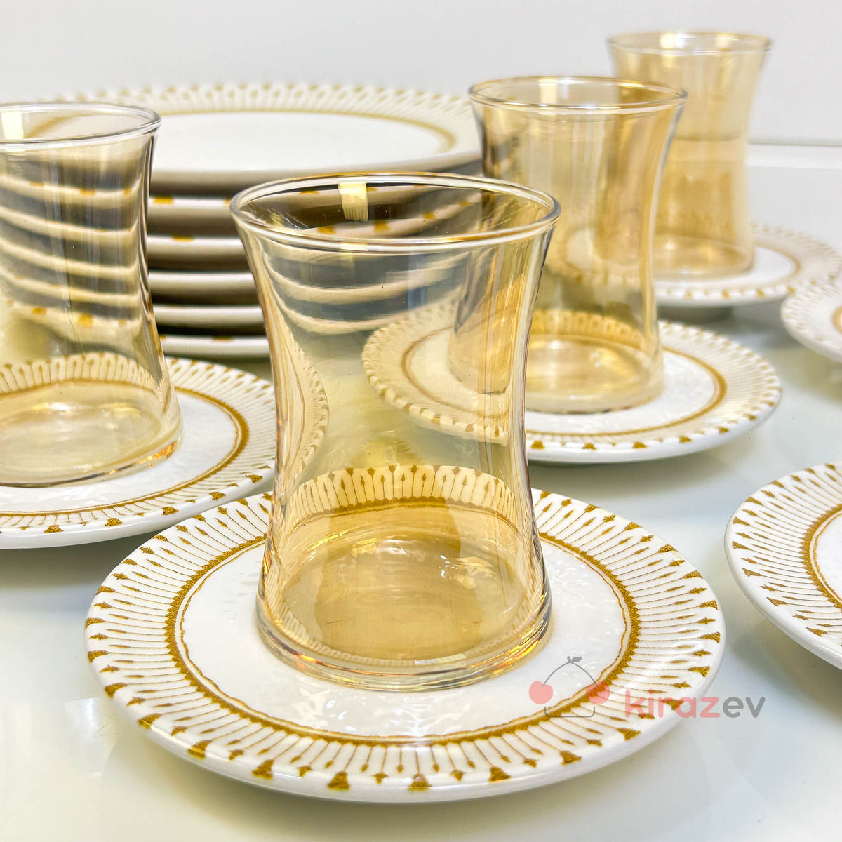 Helen 18 Parça Cam Çay Seti