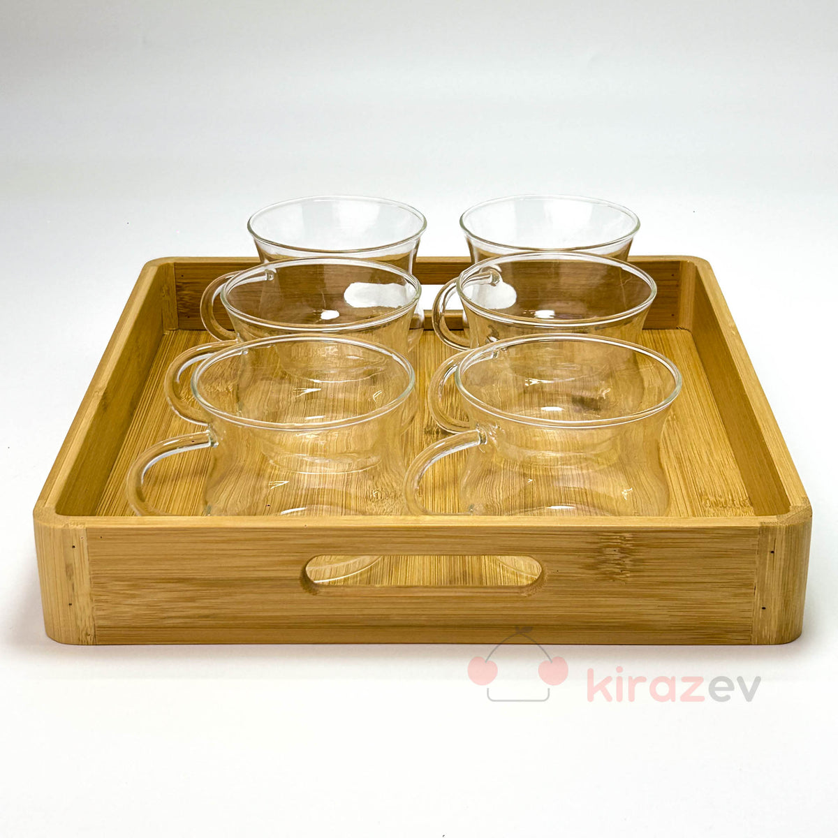 Isıya Dayanıklı Cam Çay Fincanı 6’lı Set – Şeffaf ve Zarif