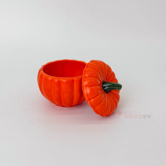 Kabak Seramik Kapaklı Kavanoz Sunumluk Küçük Boy