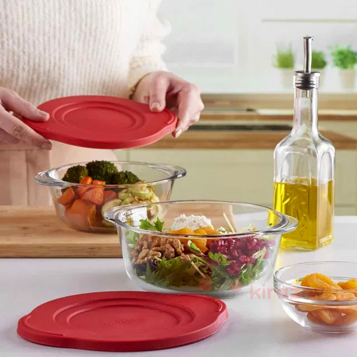 Paşabahçe Borcam Kapaklı Saklama Kabı 840 cc