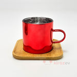 Kırmızı Borosilikat Fincan Takımı 2’li
