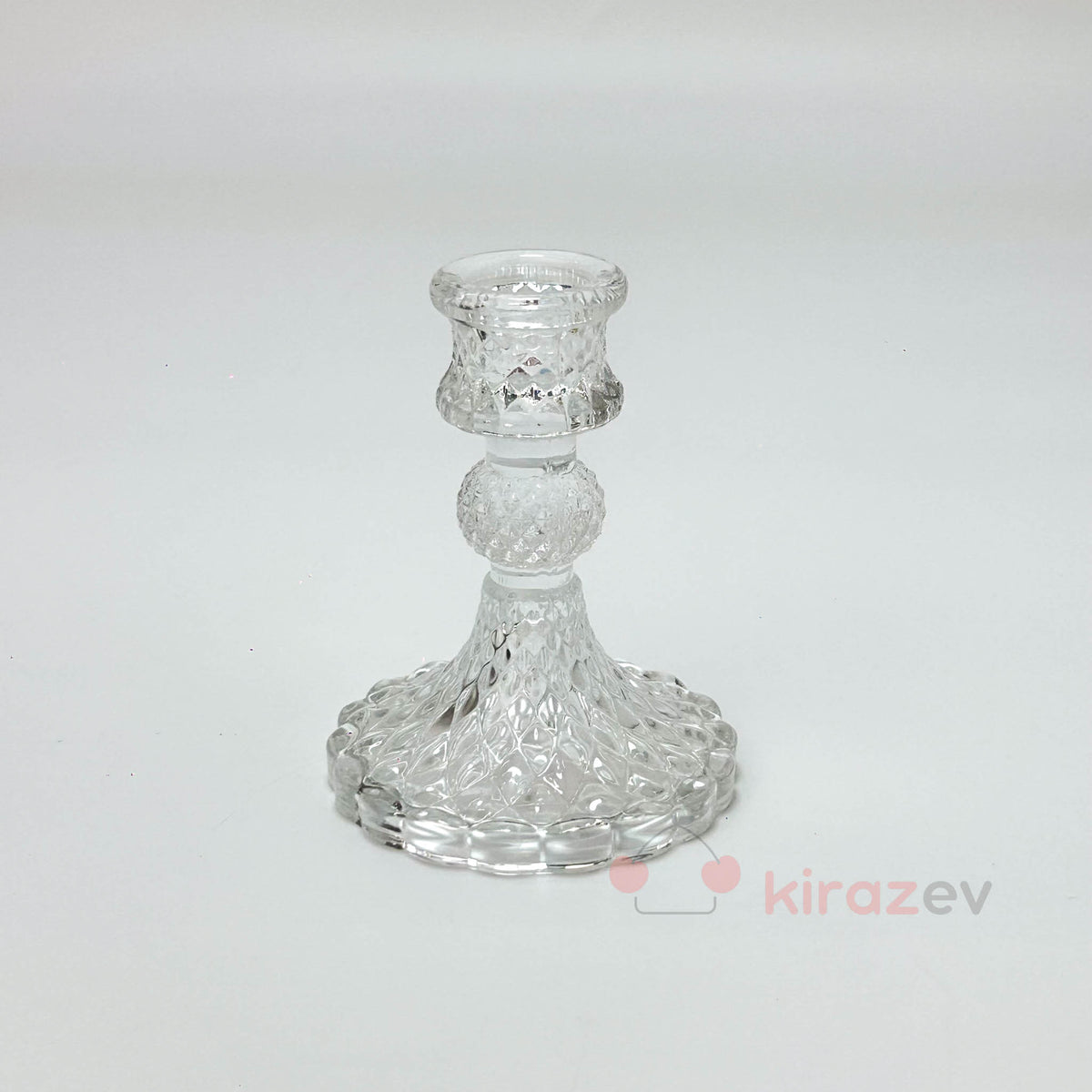 Kristal İşlemeli Cam Şamdan