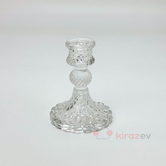 Kristal İşlemeli Cam Şamdan