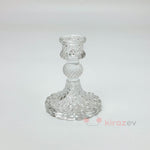 Kristal İşlemeli Cam Şamdan