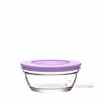 LAV Master 4’lü Renkli Kapaklı Cam Saklama Kabı Seti