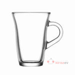 LAV Nisa Kulplu Cam Çay Bardağı 150 cc – 6’lı Set - Kiraz Ev