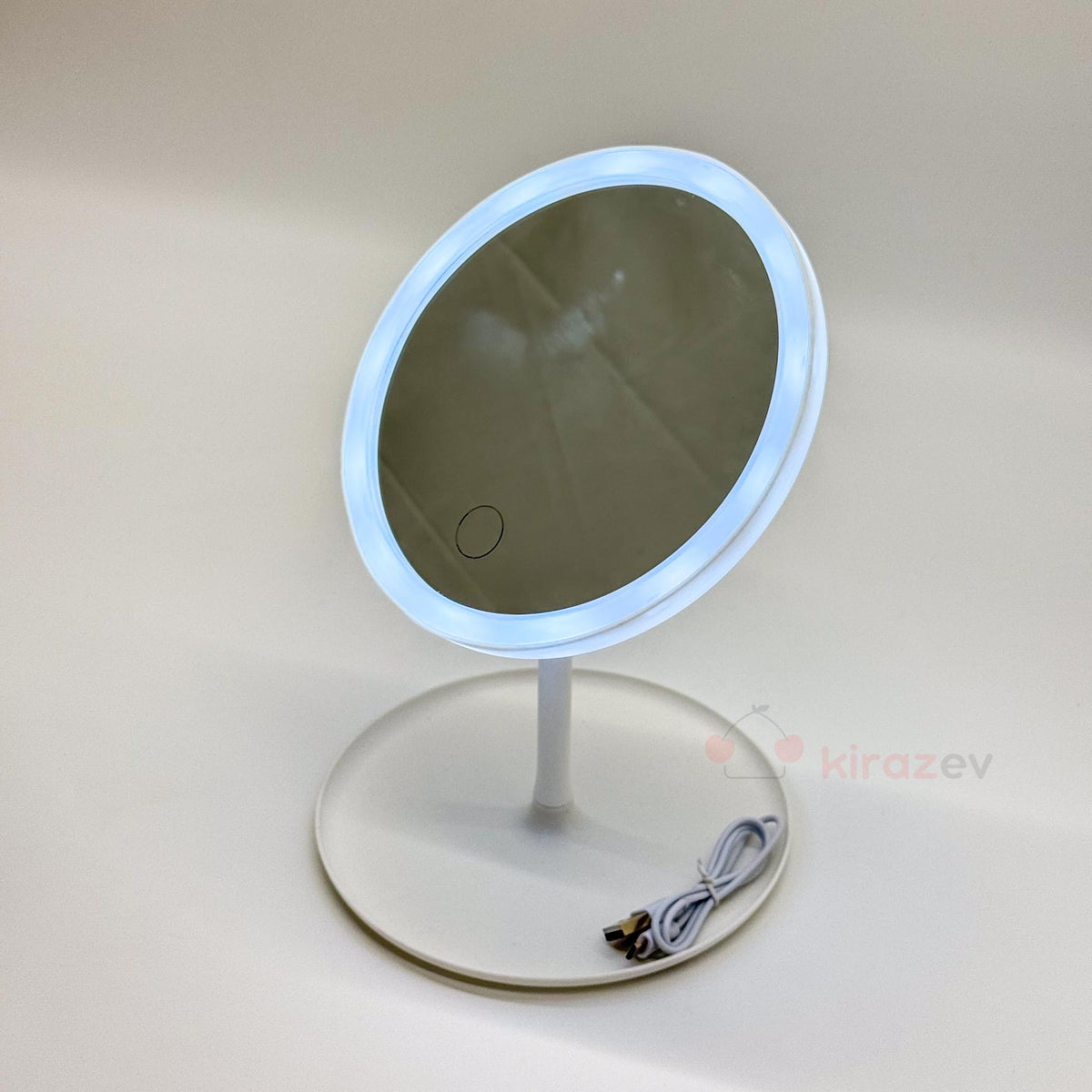 Led Işıklı Makyaj Aynası Beyaz