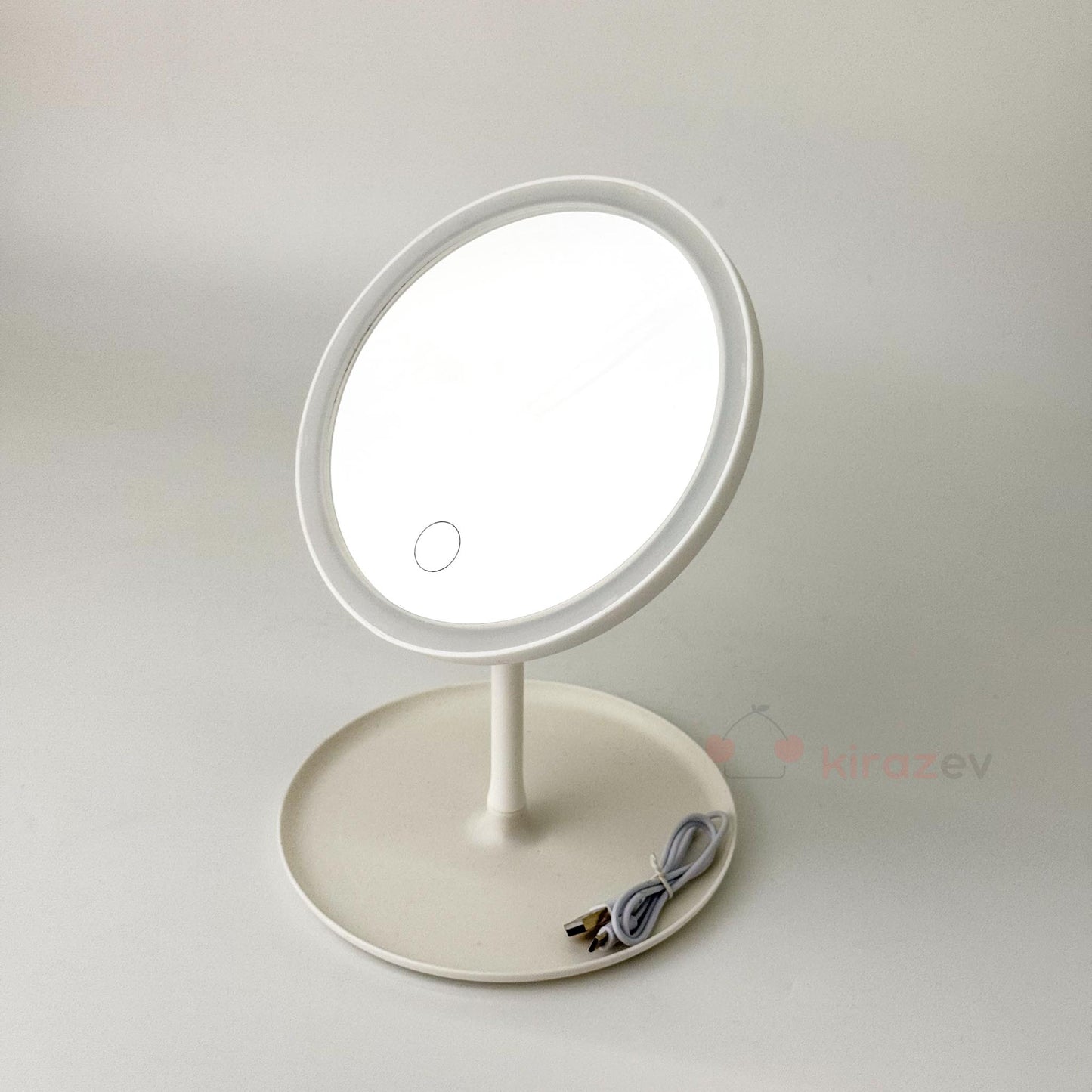 Led Işıklı Makyaj Aynası Beyaz