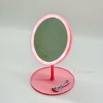 Led Işıklı Makyaj Aynası Pembe