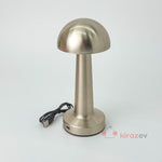 Dokunmatik 3 Modlu Şarjlı Mantar Lamba Gümüş