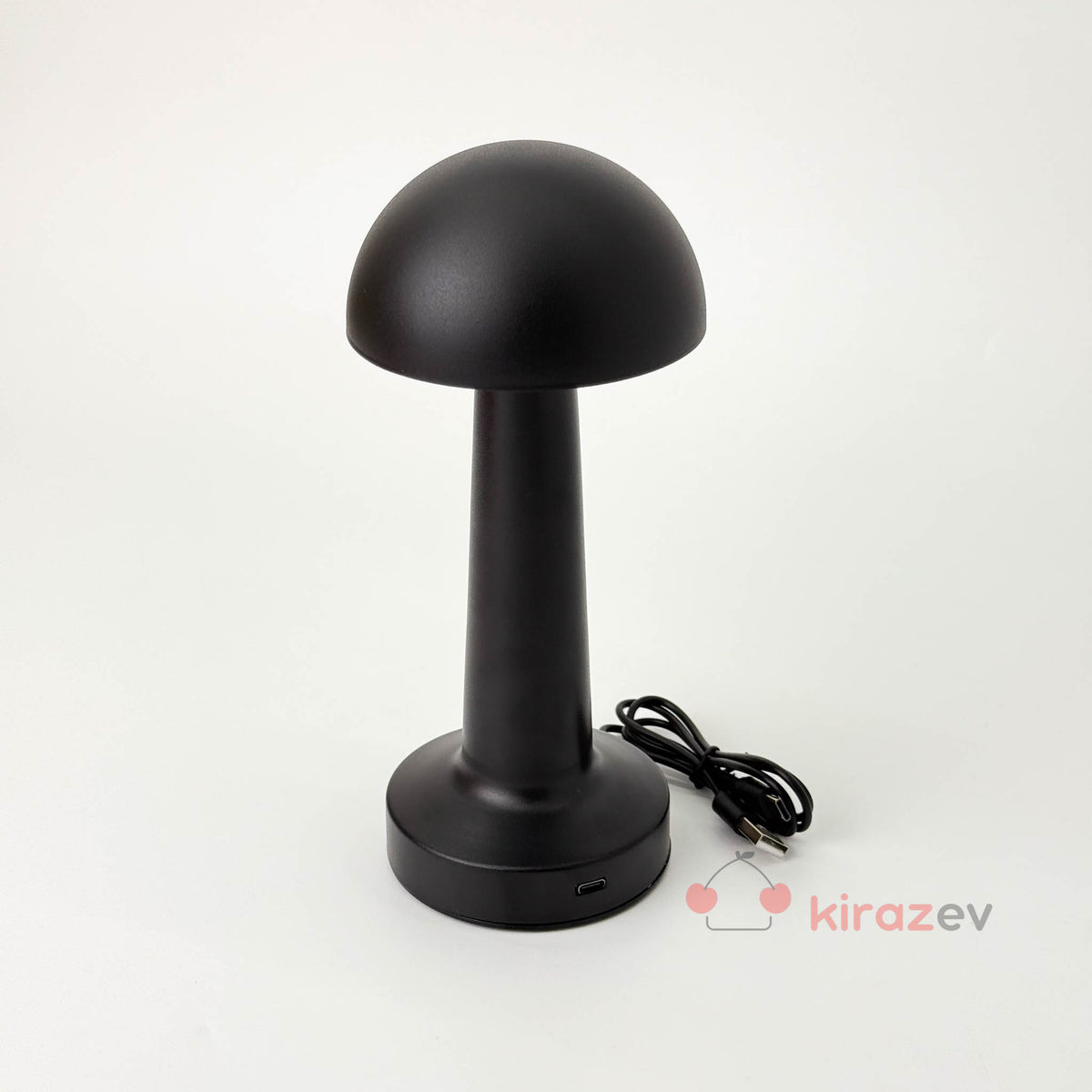 Dokunmatik 3 Modlu Şarjlı Mantar Lamba Siyah