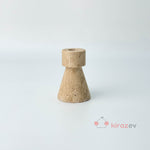 Traverten Mermer Şamdan – Minimal Dekoratif Mumluk - Kiraz Ev