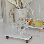 Mermer Top Ayaklı Stand