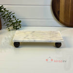 Mermer Top Ayaklı Stand