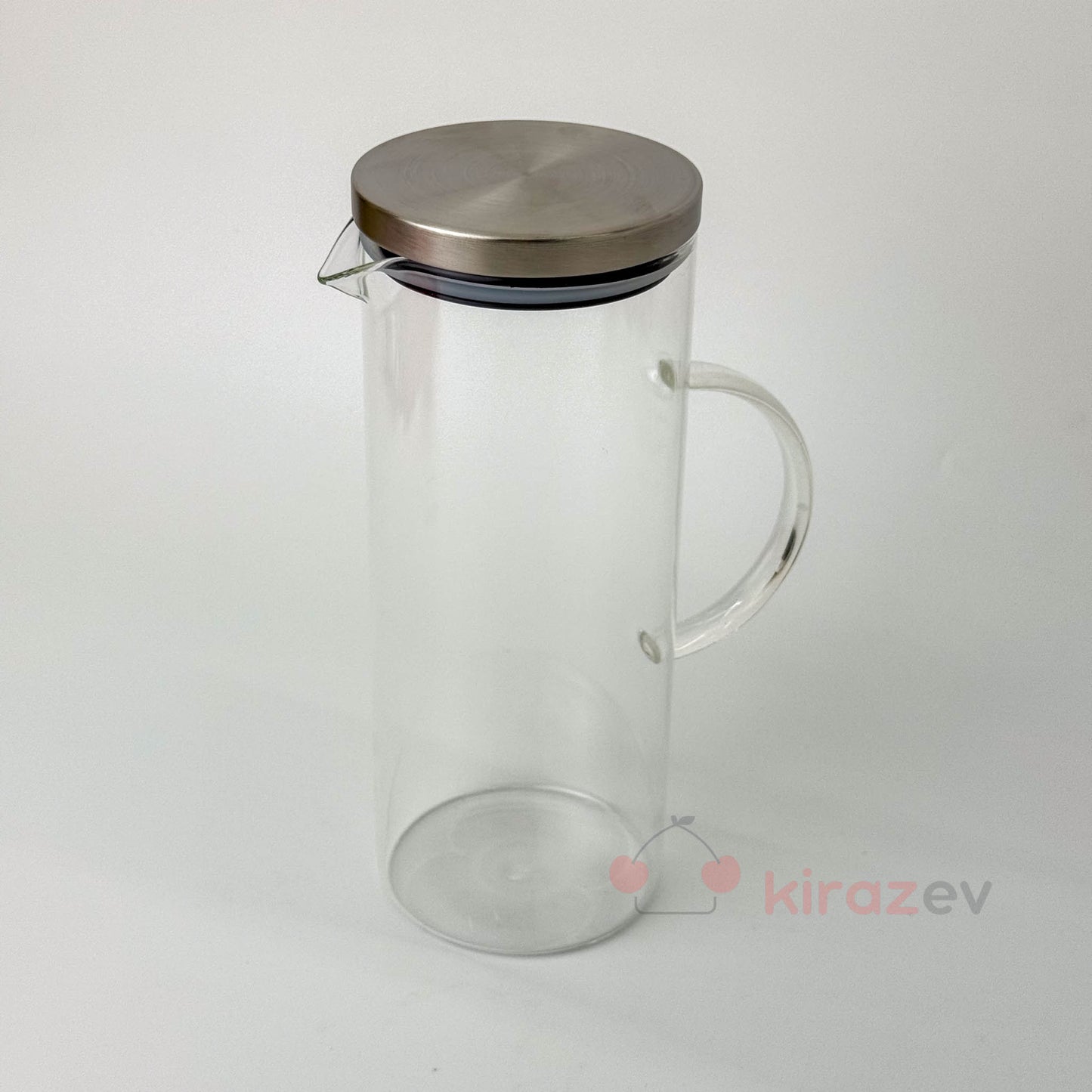 Cam Metal Kapak Brosilikat Sürahi