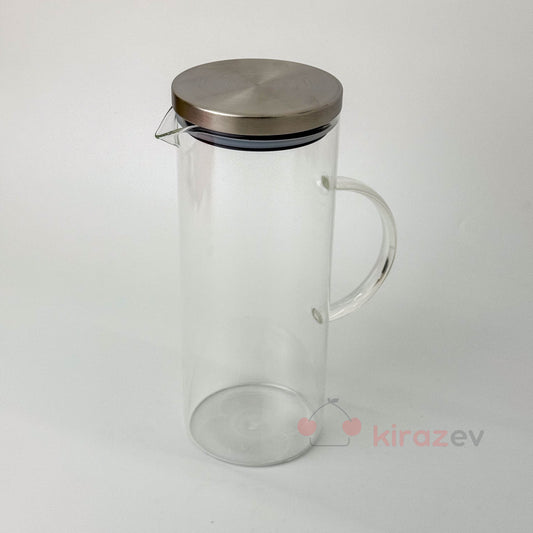 Cam Metal Kapak Brosilikat Sürahi