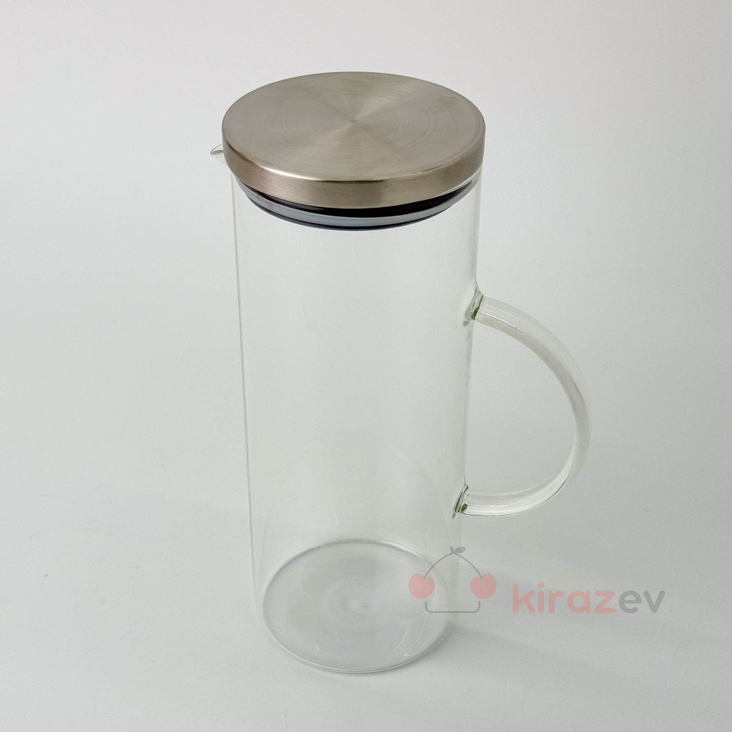 Cam Metal Kapak Brosilikat Sürahi