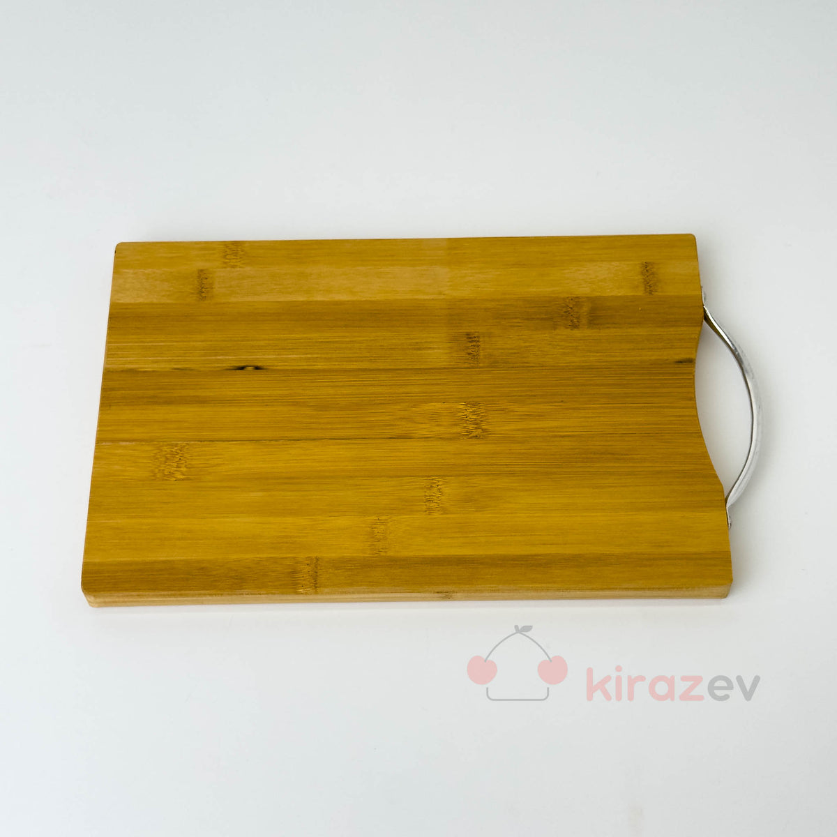 Küçük Metal Kulplu Bambu Kesim Panosu