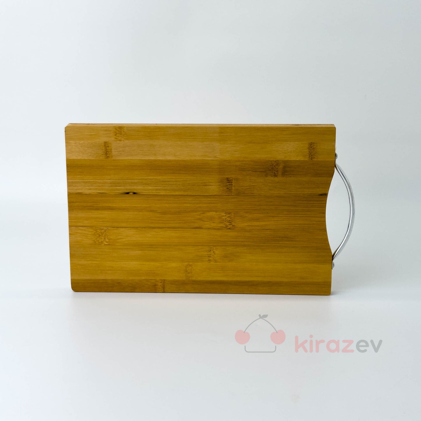 Küçük Metal Kulplu Bambu Kesim Panosu