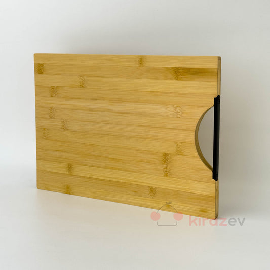 Bambu Kesim Panosu - Siyah Metal Kulplu