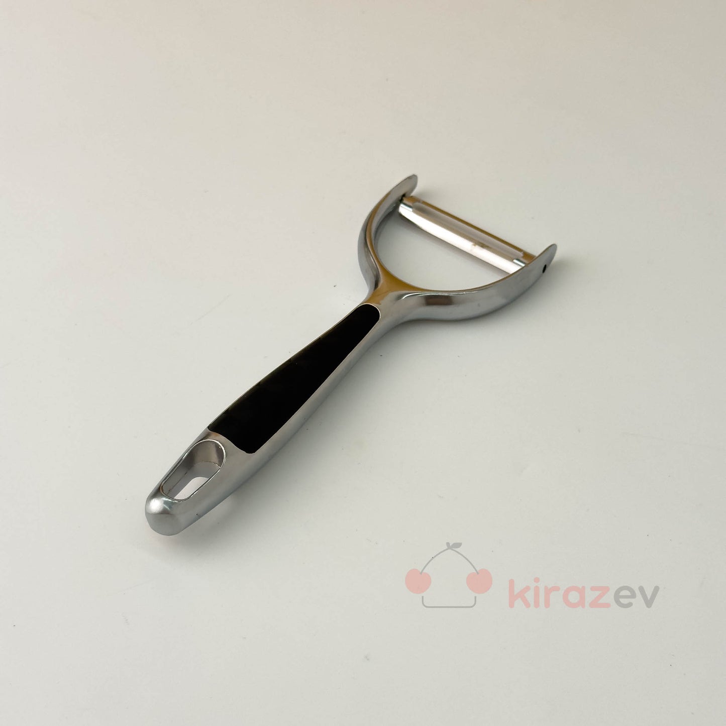 Metal Siyah Saplı Soyacak – Paslanmaz Çelik