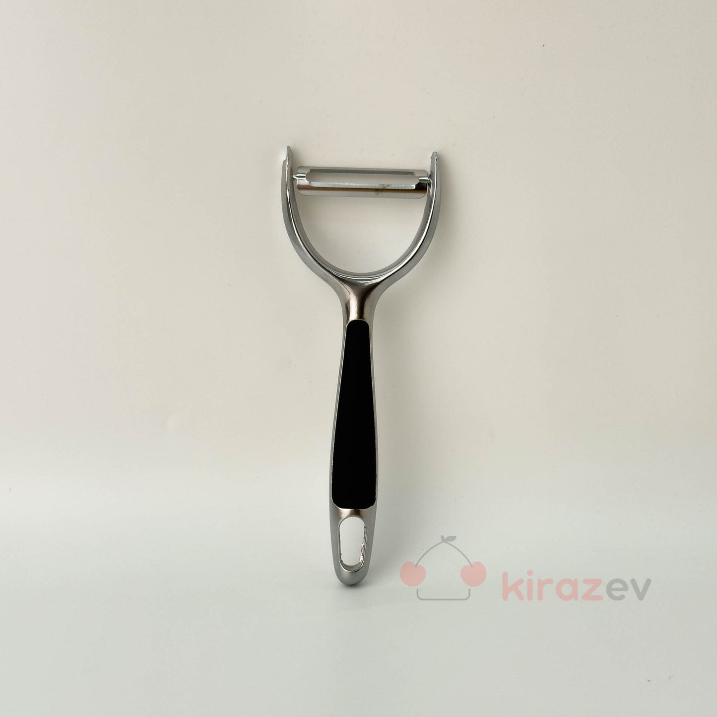 Metal Siyah Saplı Soyacak – Paslanmaz Çelik