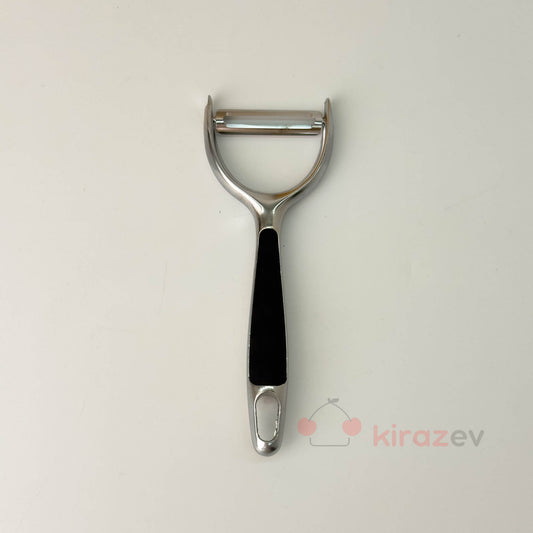 Metal Siyah Saplı Soyacak – Paslanmaz Çelik