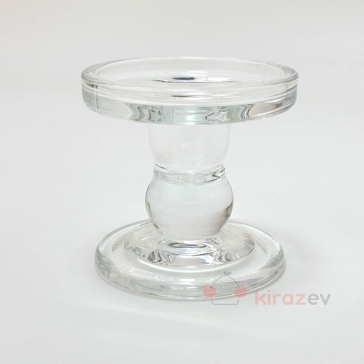 Minimal Şeffaf Cam Şamdan