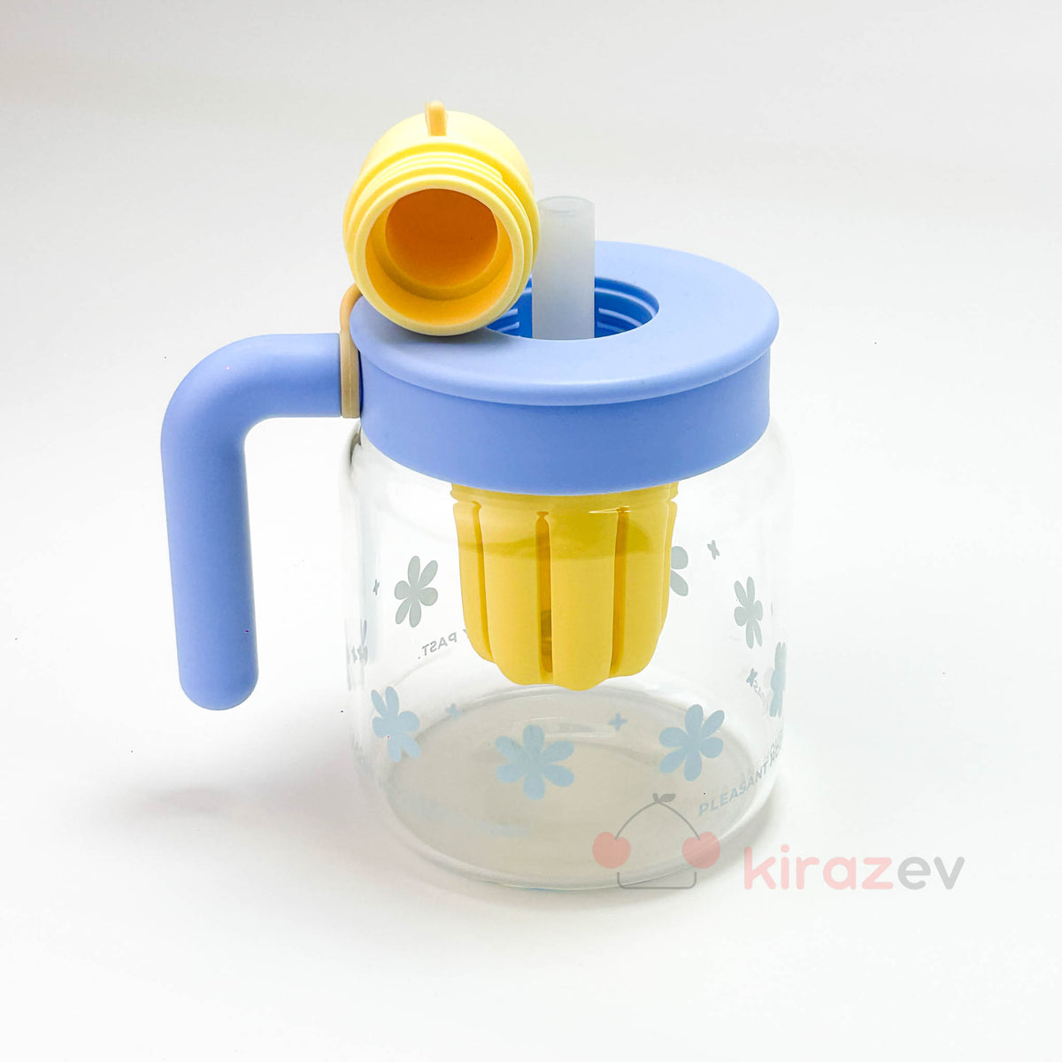 Mavi Kulplu Suluk – Pipetli Bardak