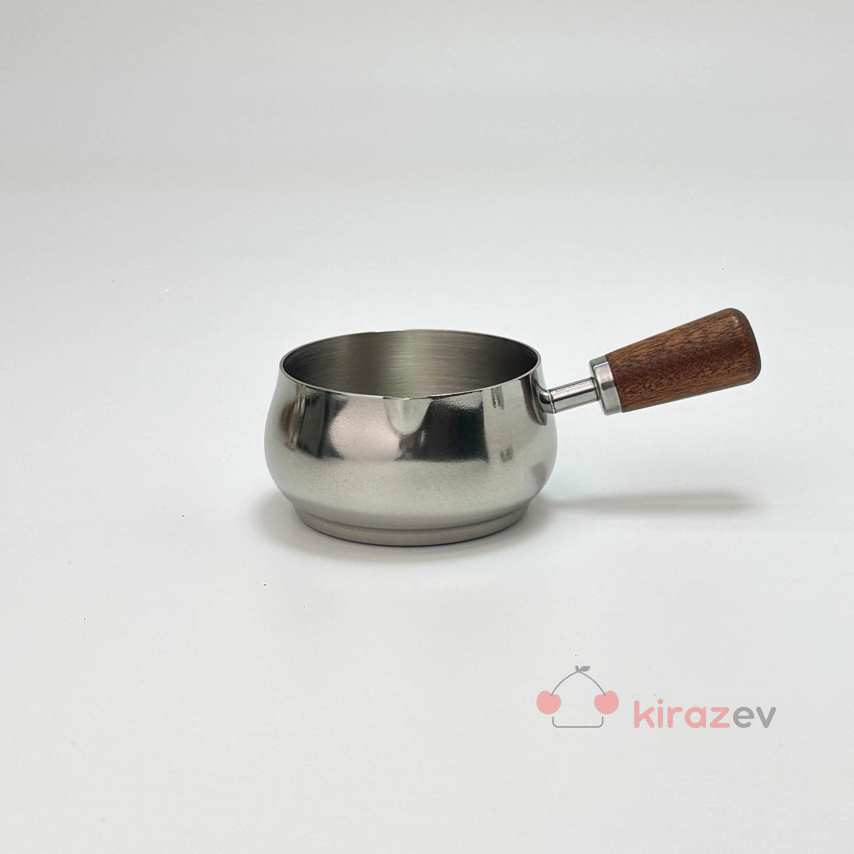 Ölçü Kabı Paslanmaz Çelik ve Ahşap Saplı 6,5 cm - Kiraz Ev
