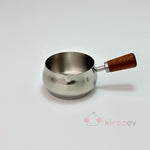 Ölçü Kabı Paslanmaz Çelik ve Ahşap Saplı 6,5 cm