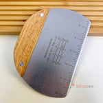 Oval Hamur Kesici Spatula – Ahşap Saplı 16 cm