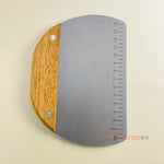 Oval Hamur Kesici Spatula – Ahşap Saplı 16 cm