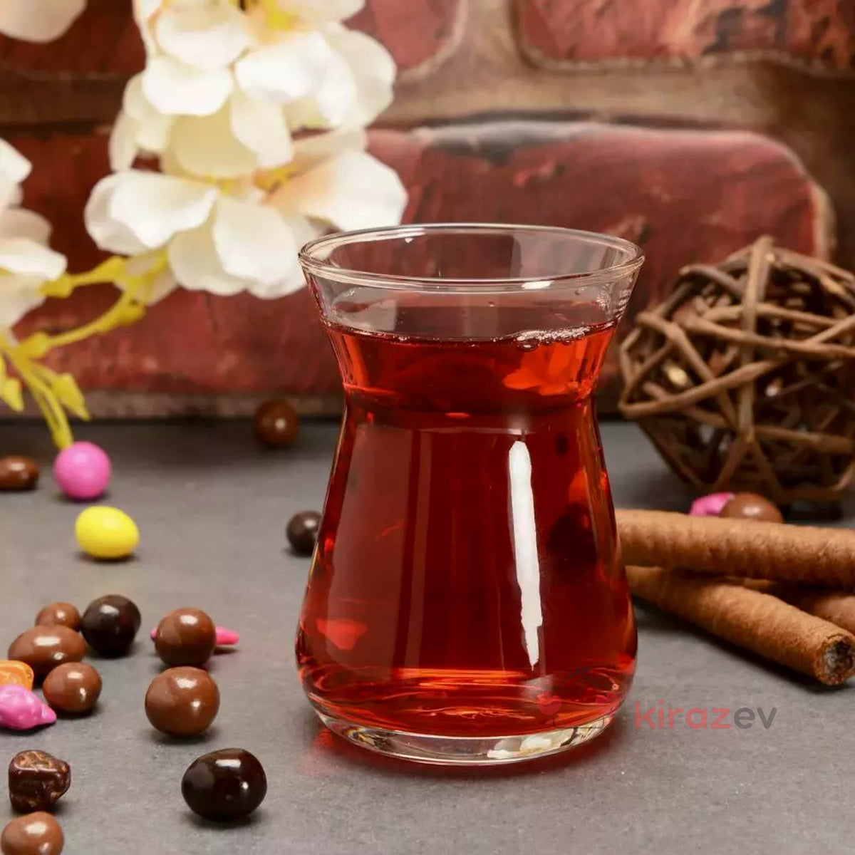 Paşabahçe İrem Çay Bardağı 132 cc – 6’lı Set - Kiraz Ev