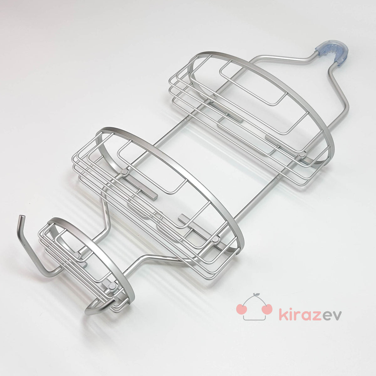 Paslanmaz Alüminyum Banyo Rafı – 3 Katlı Askılı Organizer