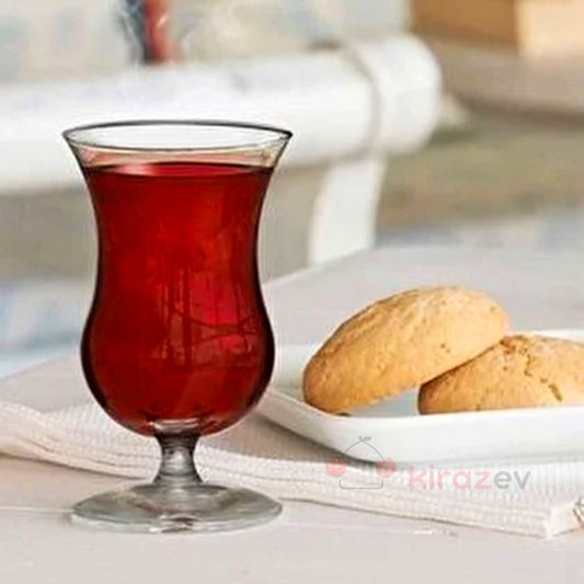 Paşabahçe Pera Ayaklı Çay Bardağı 100 cc – 6'lı Set