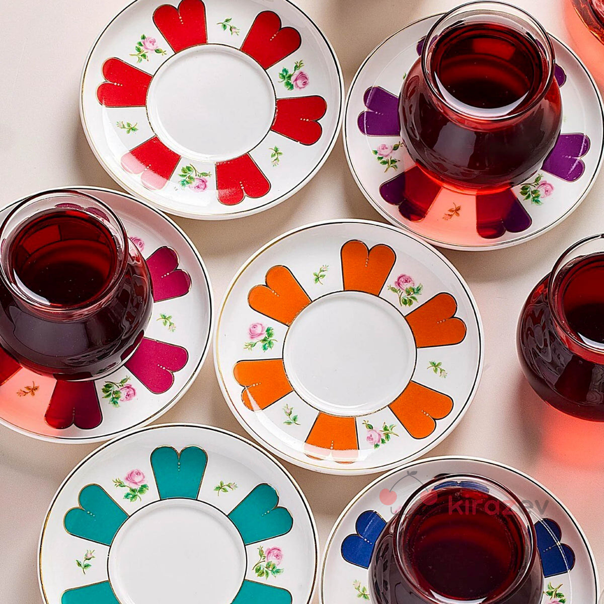 Perotti Beyoğlu 6 Kişilik Çay Seti 210 ml