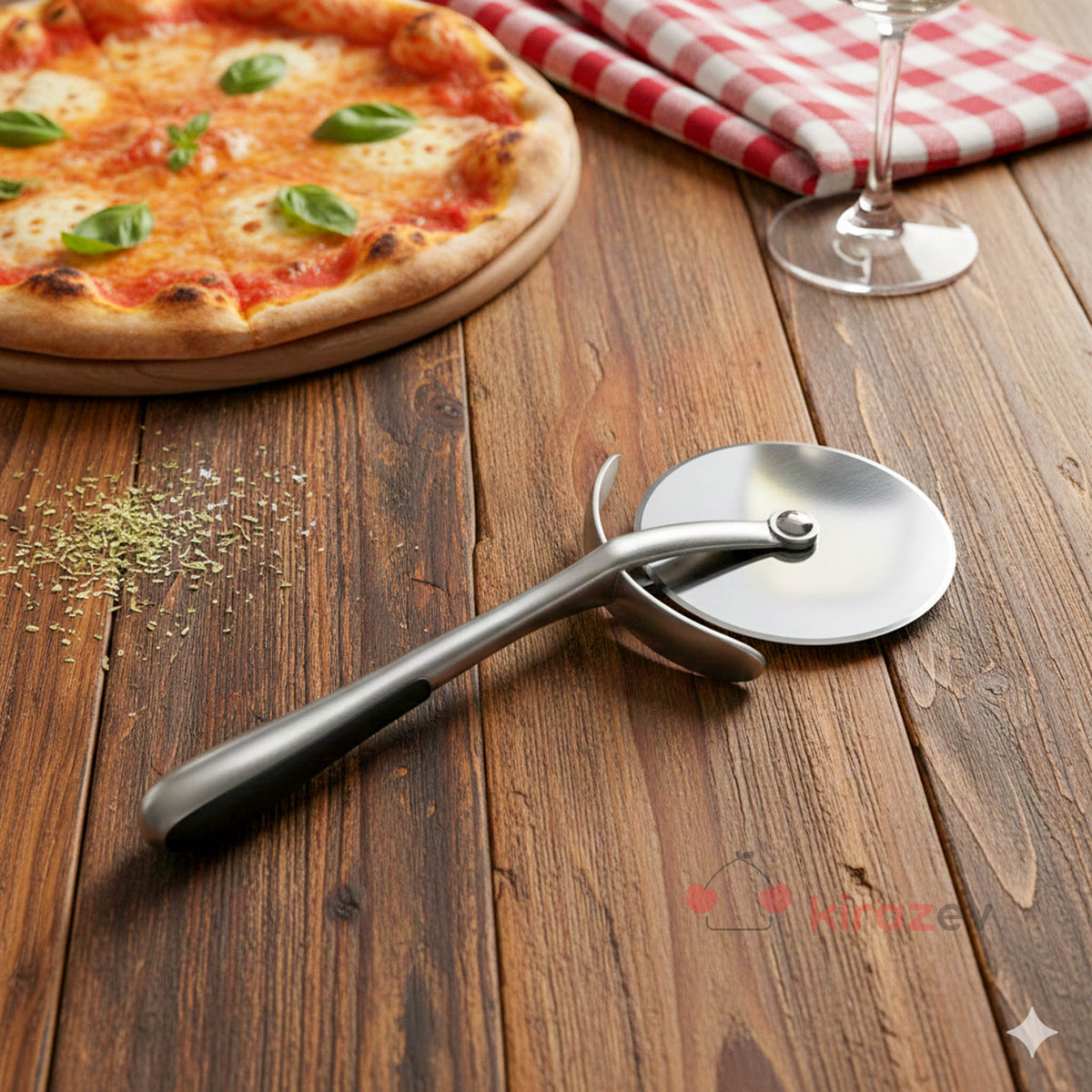 Çelik Pizza Kesici