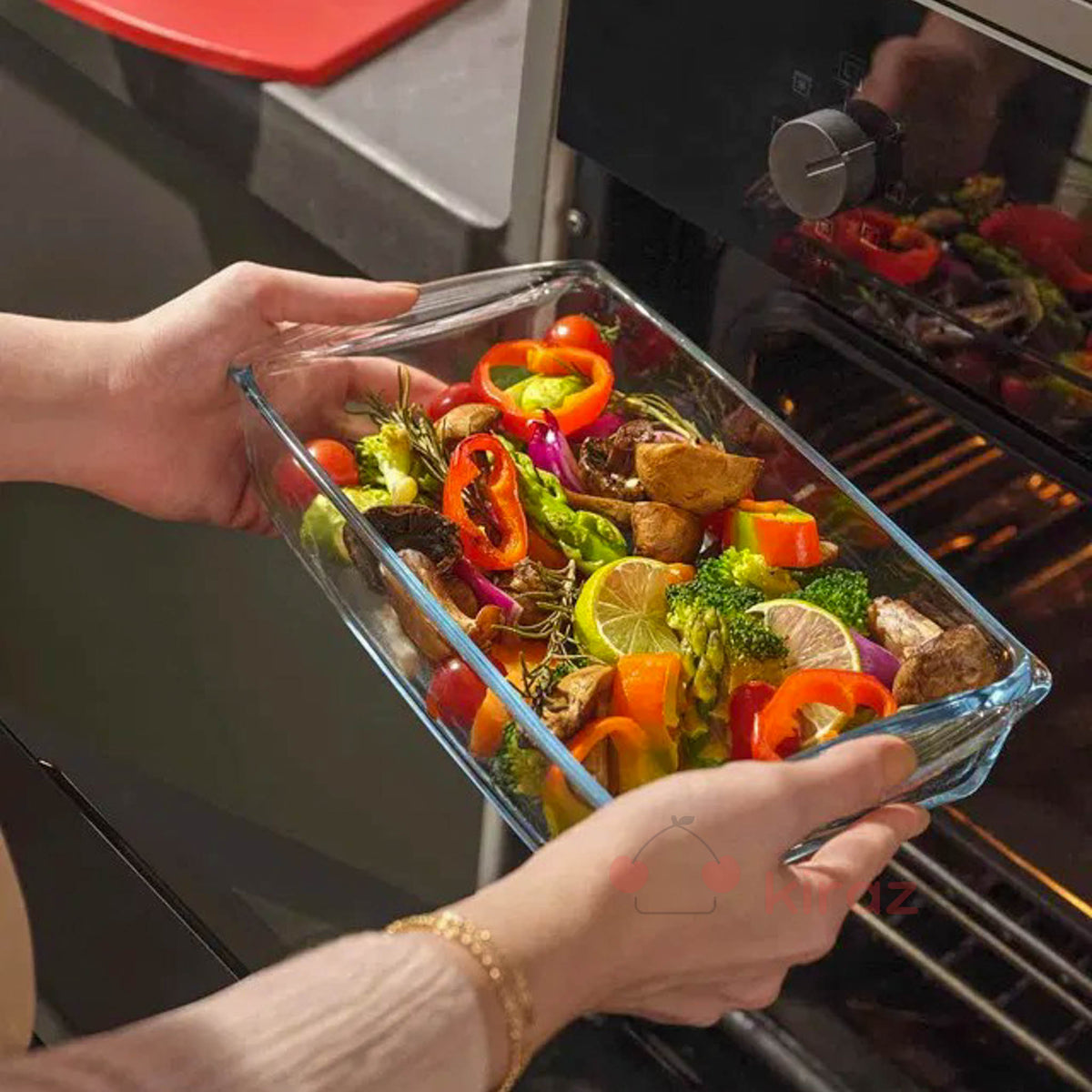 Paşabahçe Borcam Plastik Kapaklı Tepsi 2000 cc