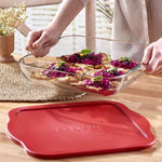 Paşabahçe Borcam Plastik Kapaklı Kare Tepsi 3200 cc