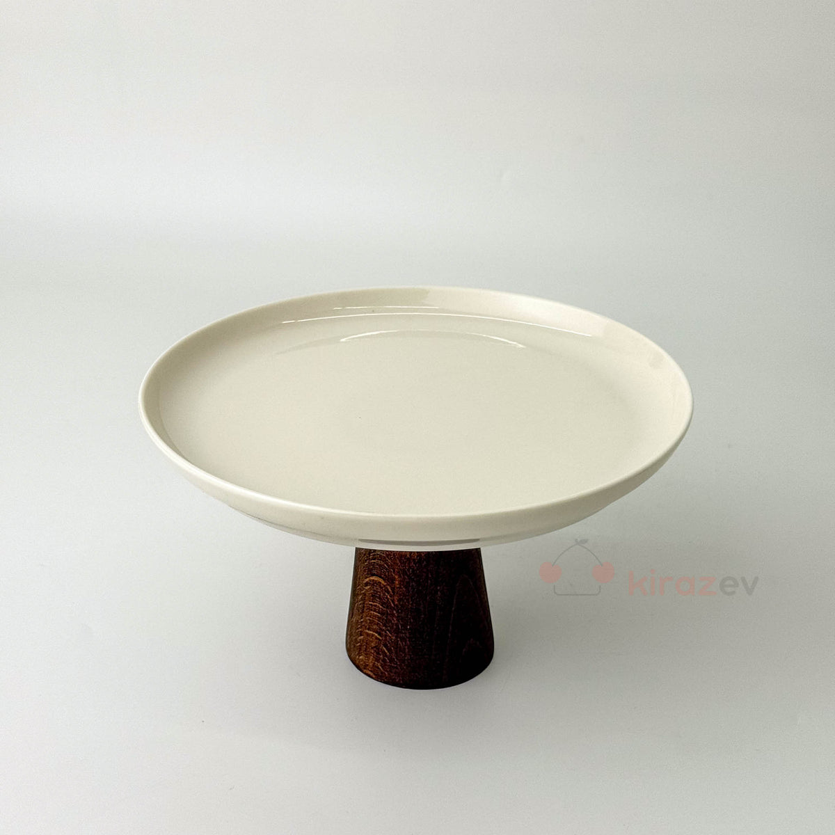 Porselen Ayaklı Pasta Stantı Sunumluk Küçük