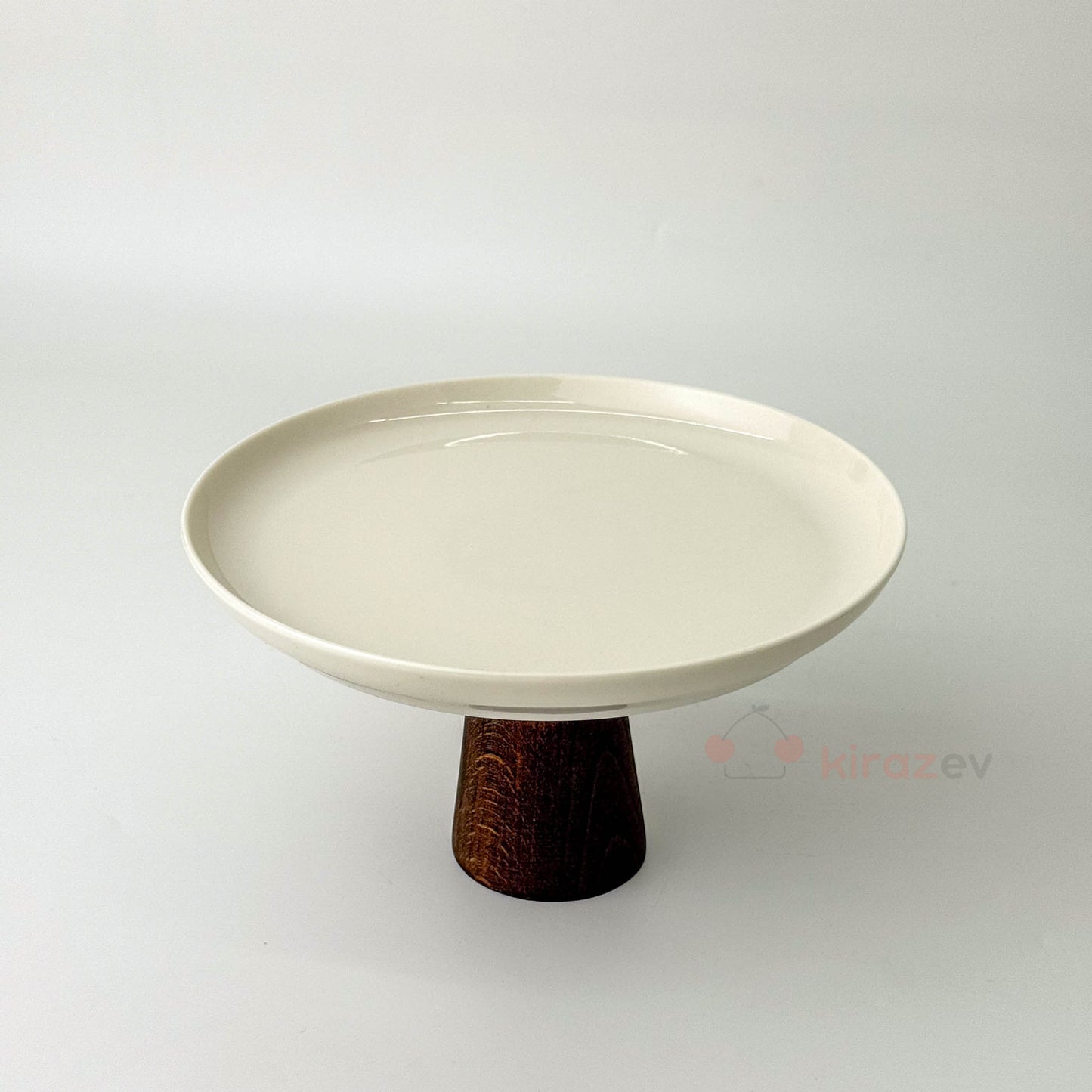 Porselen Ayaklı Pasta Stantı Sunumluk Küçük