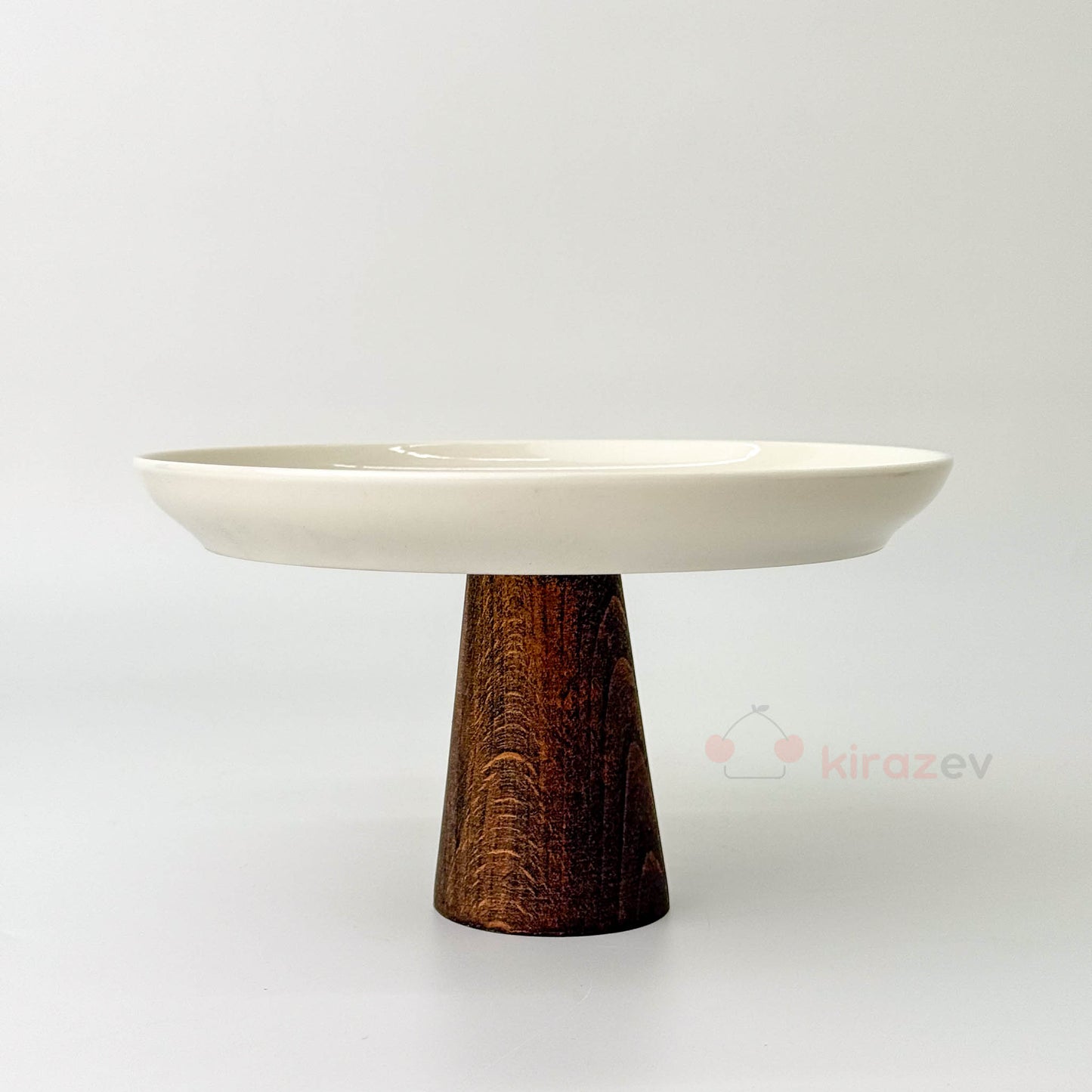 Porselen Ayaklı Pasta Stantı Sunumluk Küçük