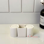 Porselen Tuzluk Seti – 3 Parça Minimal Tasarım