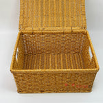 Rattan Açık Ton Saklama Kutu - Büyük Boy - Kiraz Ev